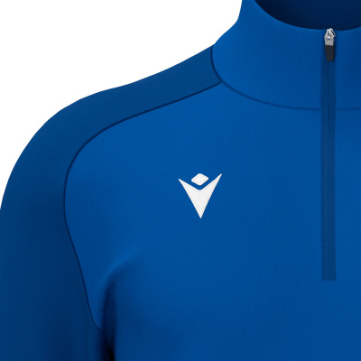 Толстовка тренировочная женская MACRON LENA TRAINING 1/4 ZIP TOP ROYAL BLUE/DARK ROYAL BLUE