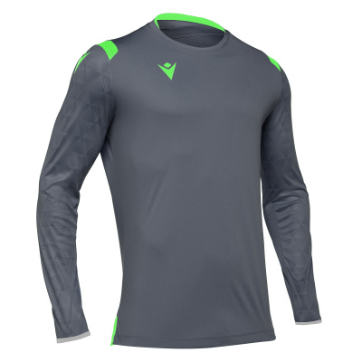 Футболка спортивная MACRON AQUARIUS SHIRT ANTHRACITE/NEON GREEN