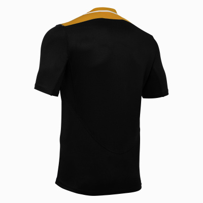 Регбийка игровая MACRON JASPER SHIRT BLACK/AMBER