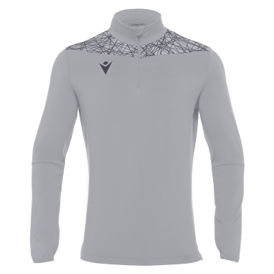 Толстовка тренировочная MACRON TIBER 1/4 ZIP TOP SILVER/ANTHRACITE