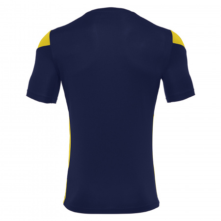 Футболка спортивная MACRON POLIS SHIRT NAVY/YELLOW