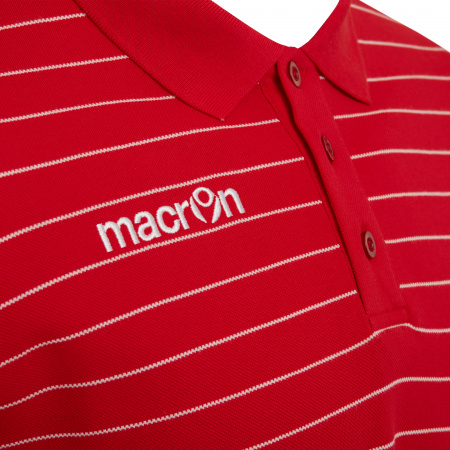 Поло парадное MACRON JUNGLE POLO RED/WHITE