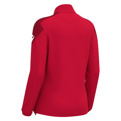 Толстовка тренировочная женская MACRON ANORA TRAINING 1/4 ZIP TOP RED/DARK RED