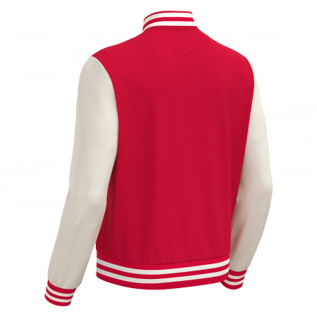 Куртка спортивная MACRON FIDDLE VARSITY COLLEGE JACKET RED/OFFWHITE