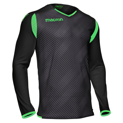 Футболка спортивная MACRON HERCULES SHIRT BLACK/NEON GREEN