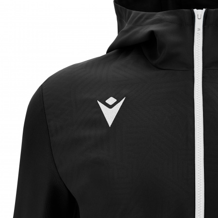Олимпийка спортивная MACRON TIAMAT FULL LENGTH ZIP TOP BLACK/WHITE