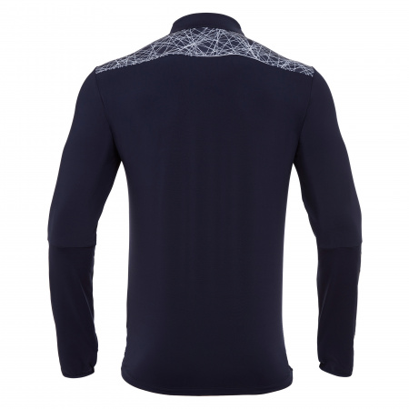 Толстовка тренировочная MACRON TIBER 1/4 ZIP TOP NAVY/WHITE