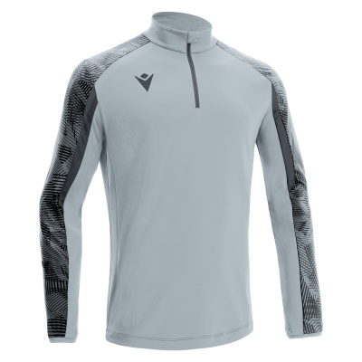 Толстовка тренировочная MACRON NARYN TRAINING 1/4 ZIP TOP SILVER/ANTHRACITE