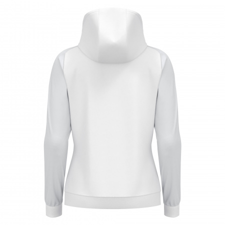 Олимпийка парадная женская MACRON ATLAS HOODY FULL LENGTH ZIP TOP WHITE/LIGHT GREY