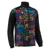 Олимпийка спортивная MACRON PROMETHEUS FULL LENGTH ZIP TOP BLACK/GRAFFITI