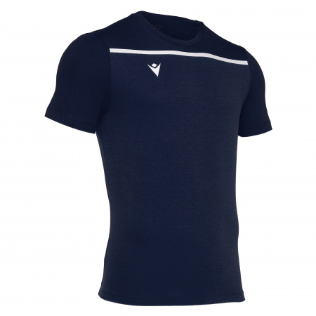Футболка спортивная х/б MACRON COUNTRY T-SHIRT NAVY/WHITE