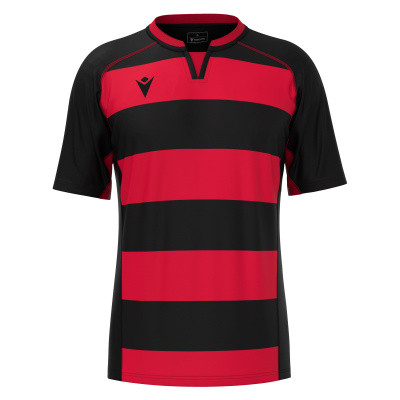 Регбийка игровая MACRON ALABASTER SHIRT BLACK/RED