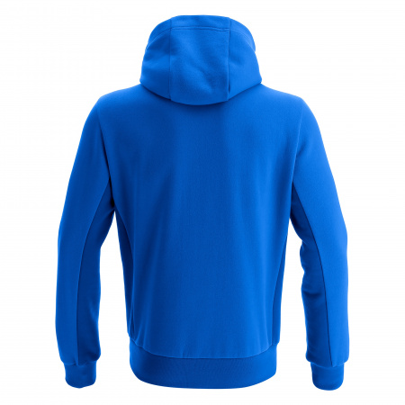 Олимпийка спортивная MACRON TRUMPET FULL ZIP HOODED SWEATSHIRT ROYAL BLUE/DARK ROYAL BLUE