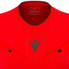 Футболка судейская проф. женская MACRON TESS ECO SHIRT LS BRIGHT RED/BLACK