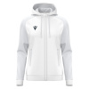 Олимпийка парадная женская MACRON ATLAS HOODY FULL LENGTH ZIP TOP WHITE/LIGHT GREY