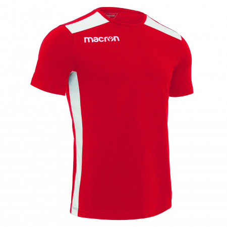 Футболка спортивная х/б MACRON FLUTE T-SHIRT RED/WHITE