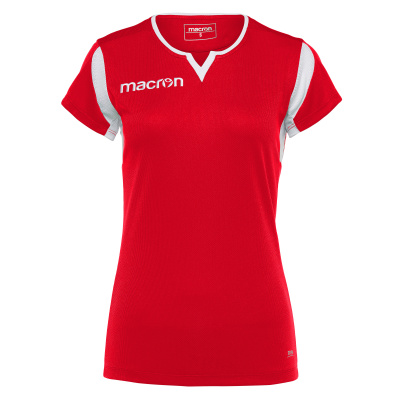 Футболка спортивная MACRON FLUORINE SHIRT RED/WHITE