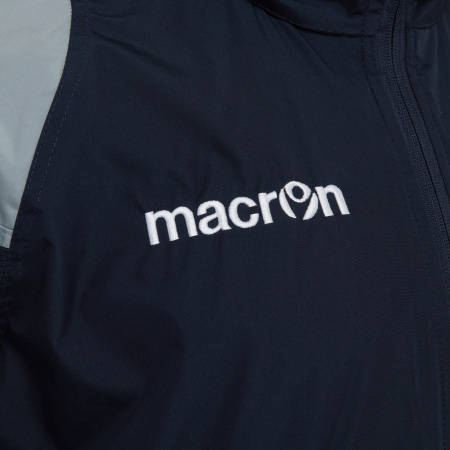 Куртка тренировочная MACRON CORAL 1/4 ZIP FLEECE INTERNAL SHOWERJACKET NAVY/GREY