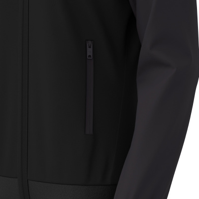 Олимпийка парадная женская MACRON RAMA FULL LENGTH ZIP TOP BLACK/DARK GREY