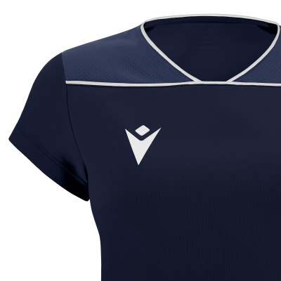 Футболка спортивная женская MACRON ZINC SHIRT NAVY/LIGHT NAVY/WHITE