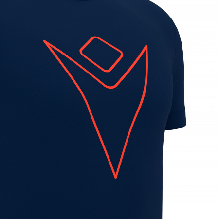 Футболка спортивная MACRON GADREEL ECO COTTON T-SHIRT NAVY