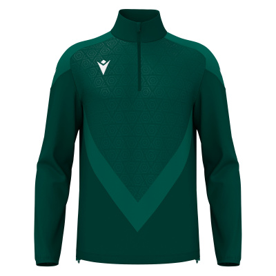 Толстовка тренировочная MACRON ANDUIN TRAINING 1/4 ZIP TOP BOTTLE GREEN/LIGHT BOTTLE GREEN