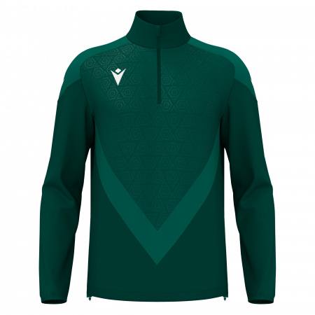 Толстовка тренировочная MACRON ANDUIN TRAINING 1/4 ZIP TOP BOTTLE GREEN/LIGHT BOTTLE GREEN