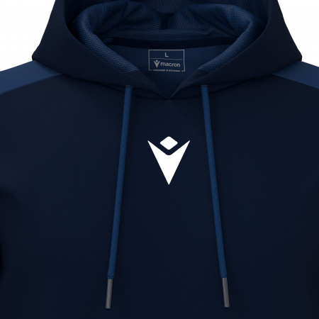 Худи спортивное MACRON HORN HOODY POLY NAVY/LIGHT NAVY