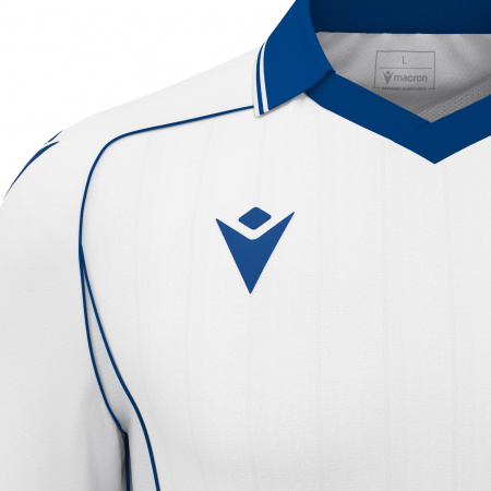 Футболка спортивная MACRON WARDEN ECO SHIRT WHITE/ROYAL BLUE
