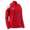 Олимпийка парадная женская MACRON VALKYRIA FULL ZIP TOP RED/WHITE