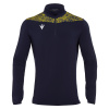 Толстовка тренировочная MACRON TIBER 1/4 ZIP TOP NAVY/YELLOW