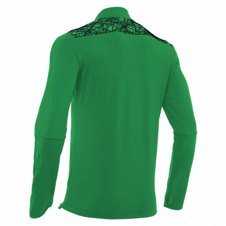 Толстовка тренировочная MACRON TIBER 1/4 ZIP TOP GREEN/BLACK