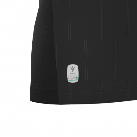 Футболка судейская проф. женская MACRON TESS ECO SHIRT SS BLACK/GOLD