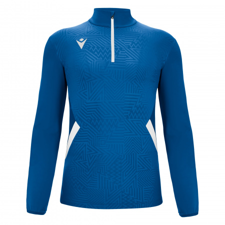 Толстовка тренировочная MACRON FRASER TRAINING 1/4 ZIP TOP ROYAL BLUE/WHITE