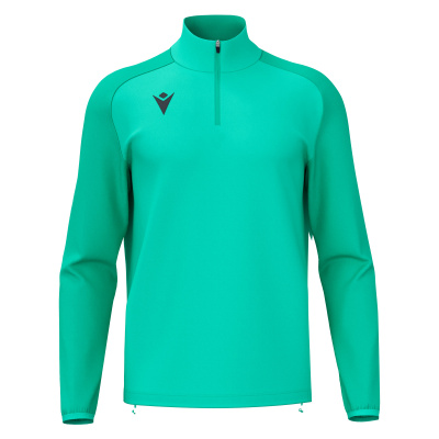 Толстовка тренировочная MACRON ISEN 1/4 ZIP TOP TURQUOISE/DARK TURQUOISE