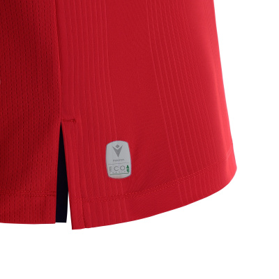 Футболка судейская проф. MACRON DIENST ECO SHIRT BRIGHT RED/BLACK