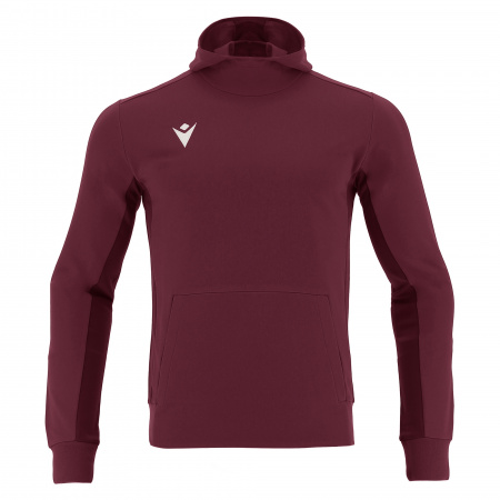 Толстовка спортивная MACRON ELECTRO HOODY POLYDIAGONAL CARDINAL