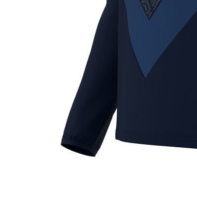 Толстовка тренировочная MACRON YARUGA TRAINING 1/4 ZIP TOP NAVY/LIGHT NAVY