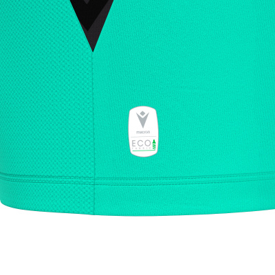 Футболка спортивная MACRON SCORPIO ECO SHIRT TURQUOISE/BLACK
