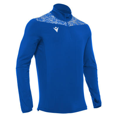 Толстовка тренировочная MACRON TIBER 1/4 ZIP TOP ROYAL BLUE/WHITE