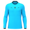 Футболка судейская проф. MACRON FRISK SHIRT LS NEON SKY BLUE/BLACK