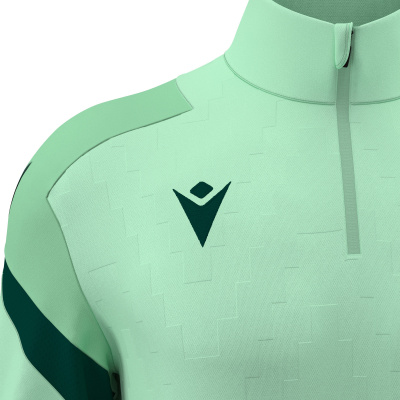 Толстовка тренировочная HOLLOW TRAINING 1/4 ZIP TOP MINT/ BOTTLE GREEN