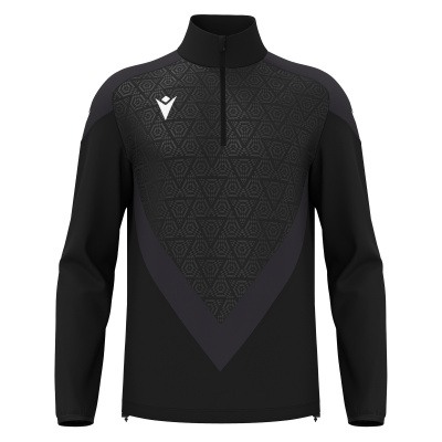 Толстовка тренировочная MACRON ANDUIN TRAINING 1/4 ZIP TOP BLACK/DARK GREY