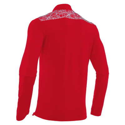 Толстовка тренировочная MACRON TIBER 1/4 ZIP TOP RED/WHITE