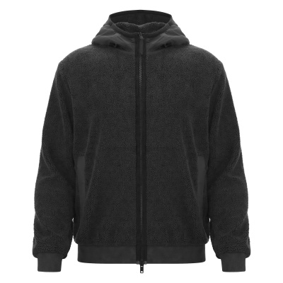 Толстовка MACRON SAPPORO FULL LENGHT ZIP TEDDY BLACK