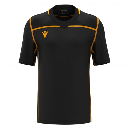 Регбийка игровая MACRON PERIDOT SHIRT BLACK/AMBER