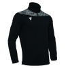 Толстовка тренировочная MACRON TAGUS 1/4 ZIP TOP BLACK/WHITE