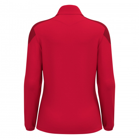 Толстовка тренировочная женская MACRON ANORA TRAINING 1/4 ZIP TOP RED/DARK RED