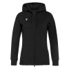 Олимпийка спортивная женская MACRON LYRE FULL LENGHT ZIP HOODED SWEATSHIRT BLACK