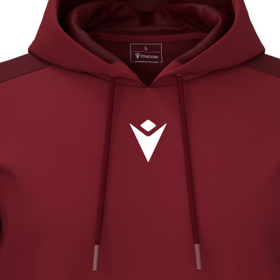 Худи спортивное MACRON HORN HOODY POLY CARDINAL/DARK CARDINAL